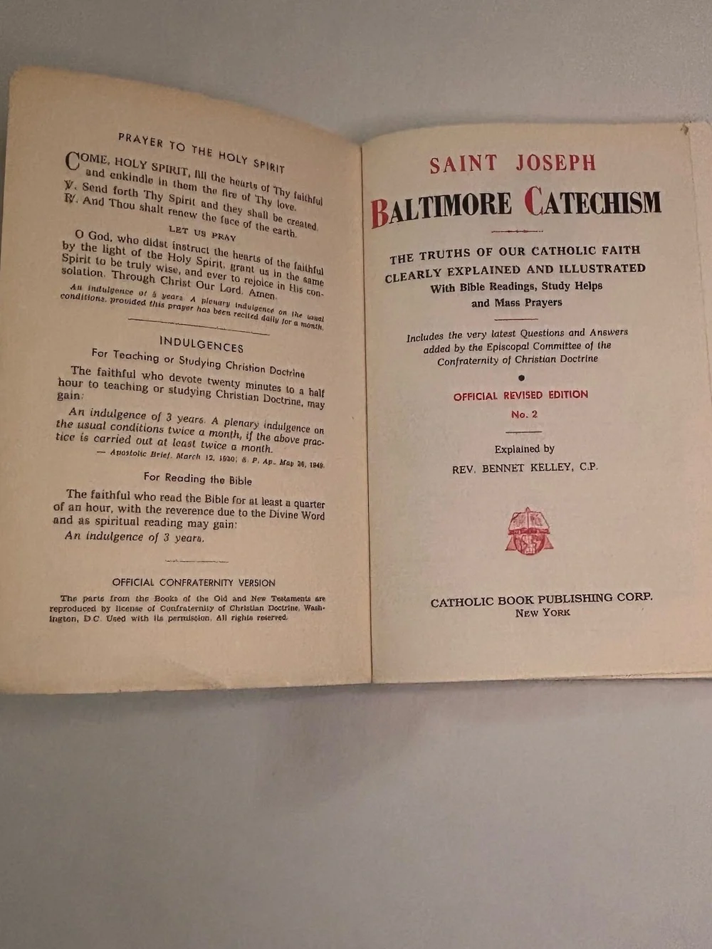 The New Saint Joseph Baltimore Catechism No. 2 - Illustrated Religious Book